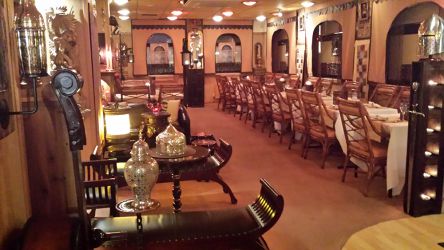 An image of the dining area in Leraj of Cornelly, near Porthcawl in South Wales